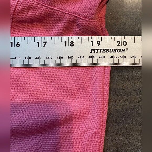 Tehama Shirt Women’s Medium Pink Athletic 1/4 Snap Long Sleeves Athleisure - Picture 3 of 6